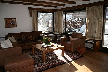 Ferienwohnung in Klosters - Wohnzimmer