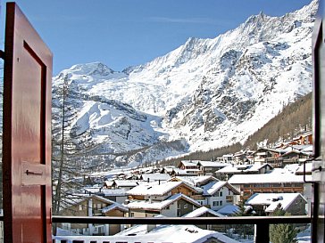 Ferienwohnung in Saas-Fee - Ausblick in die Walliser Bergwelt