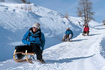 Ferienwohnung in Saas-Fee - Schlitteln