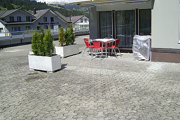 Ferienwohnung in Sörenberg - Sitzplatz