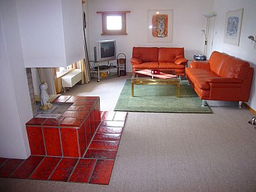 Ferienwohnung in Sils-Maria - Wohnbereich der Ferienwohnung