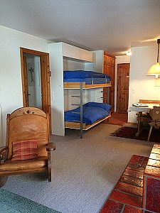 Ferienwohnung in Sils-Maria - Schlafgelegenheit Wohnzimmer