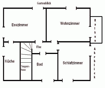 Ferienwohnung Grundrissplan 1