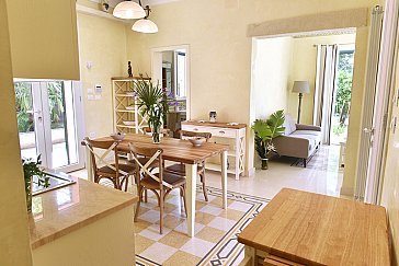 Ferienhaus in Galatina - Küche und Teil Wohnzimmer