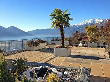 Ferienwohnung in Locarno-Orselina - Unsere Dachterrasse
