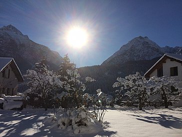 Ferienwohnung in Scuol - Aussicht Winter