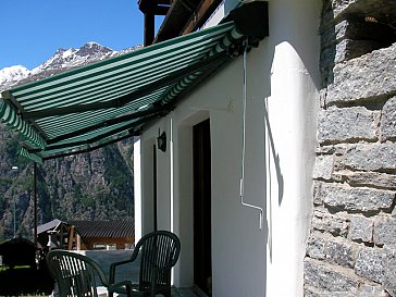 Ferienwohnung in Grächen - Terrasse