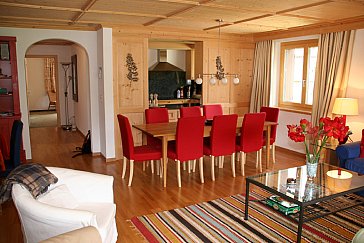 Ferienwohnung in Klosters - Wohnzimmer