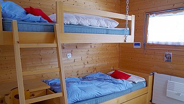 Ferienhaus in Zinal - Schlafzimmer mit Einzelbetten