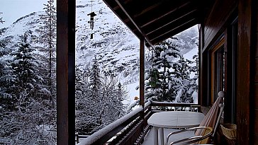 Ferienhaus in Zinal - Balkon