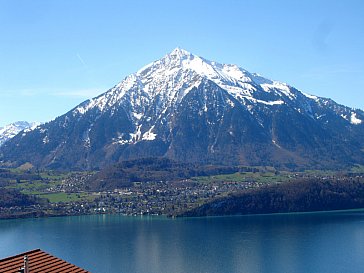 Ferienwohnung in Sigriswil - Aussicht Thunersee und Niesen