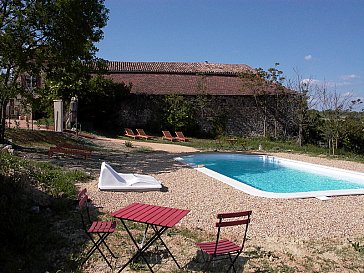 Ferienwohnung in Servas - Swimmingpool mit Liegewiese