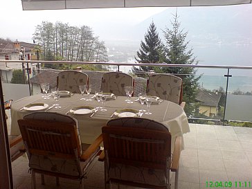 Ferienwohnung in Brione sopra Minusio - Balkon
