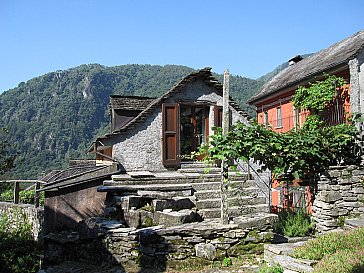 Ferienhaus in Avegno - Rustico Bergseite