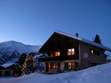 Ferienwohnung in Grächen - Abendstimmung