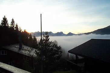 Ferienhaus in Amden-Arvenbühl - Blick über die Nebeldecke