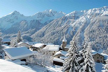 Ferienhaus in Bergün - Stuls im Winter