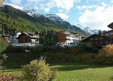 Ferienwohnung in Grächen - Blick aus dem Wohnzimmer