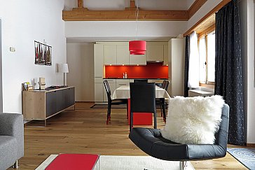 Ferienwohnung in Davos - Wohnzimmer / Esszimmer