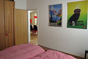 Ferienwohnung in Davos - Schlafzimmer 1