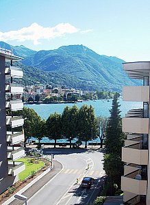 Ferienwohnung in Locarno - Aussicht vom Balkon