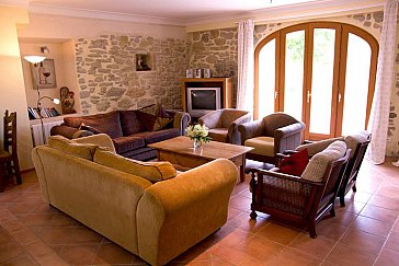 Ferienhaus in Sonnac sur l'Hers - Das sehr geräumige Wohnzimmer von Haus Syrah