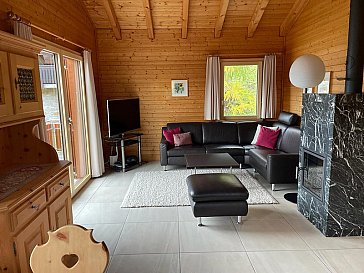 Ferienhaus in Bettmeralp - Wohnzimmer