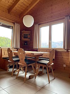 Ferienhaus in Bettmeralp - Esszimmer / Küche