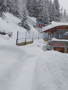 Ferienhaus in Bettmeralp - Schräglift ins Dorf vis à vis Chalet