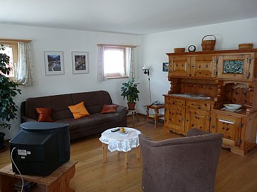 Ferienwohnung in Klosters - Wohnzimmer