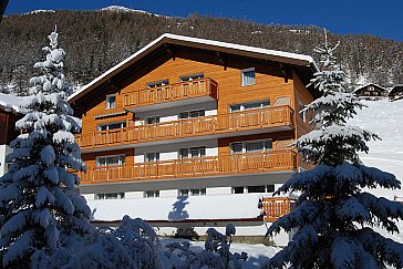 Ferienwohnung in Saas-Fee - Haus Aiglon im Winter