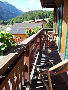 Ferienwohnung in Salvan-Les Marécottes - Balkon