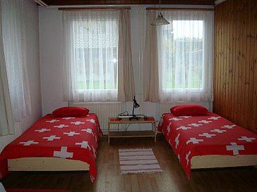 Ferienhaus in Wangenried - Schlafzimmer mit 2 Einzelbetten