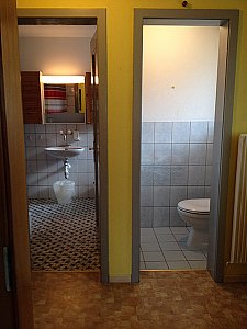 Ferienhaus in Wangenried - Dusche und WC