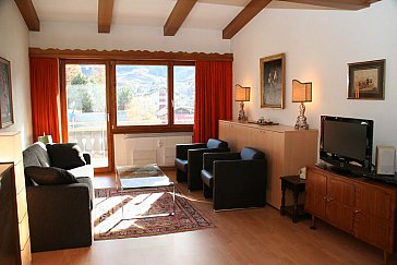 Ferienwohnung in Klosters - Wohnzimmer