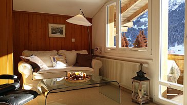 Ferienwohnung in Grindelwald - Wohnzimmer