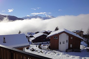 Ferienwohnung in Bellwald - Aussicht von Balkon