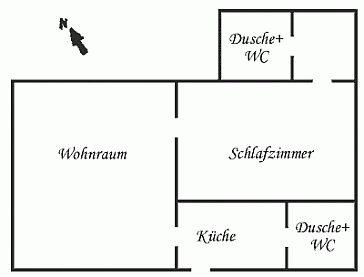 Ferienhaus Grundrissplan 1