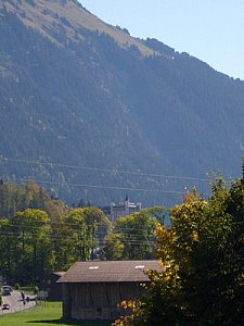 Ferienwohnung in Saanen - Aussicht Hotel Palace und Wasserngrat