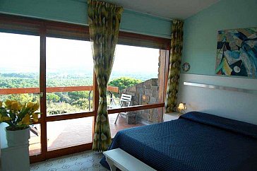 Ferienhaus in Punta Ala - Doppelzimmer mit Terrasse und Meerblick