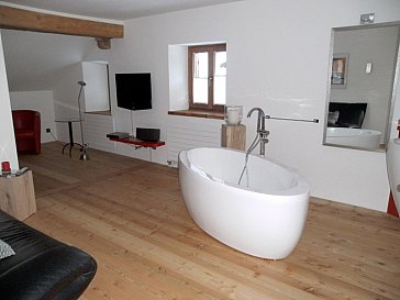 Ferienhaus in Brail - Grosses Schlafzimmer mit Badewanne