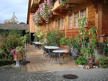 Ferienwohnung in Ringoldswil - Restaurant Krindenhof Terrasse