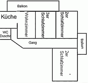 Ferienwohnung Grundrissplan 1