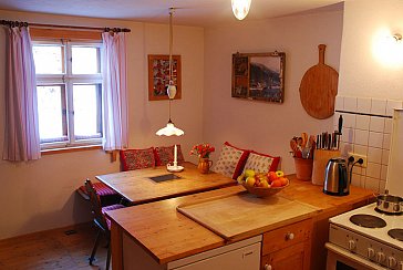 Ferienhaus in Gargellen - Essbereich in der Küche