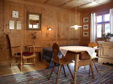Ferienhaus in Gargellen - Grosse Stube mit zwei Einzelbetten