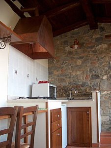 Ferienhaus in Ascea - Wohnzimmer mit Kochnische