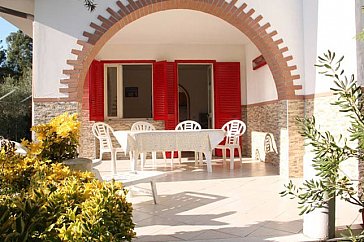 Ferienhaus in Marina di Ascea - Frühstücks-Terrasse