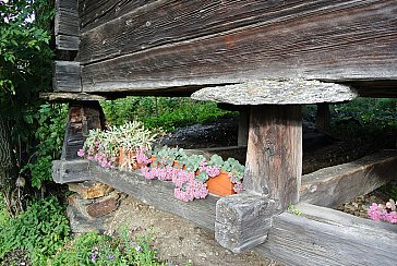 Ferienwohnung in Bürchen - Stadel mit Steinplatte