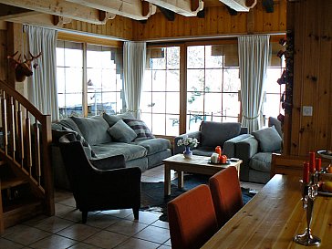 Ferienhaus in Haute-Nendaz - Wohnzimmer