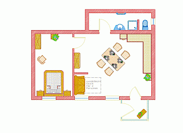 Ferienhaus Grundrissplan 1